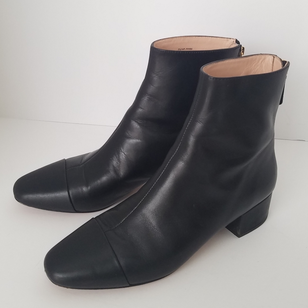 J. Crew Cap-Toe Ankle Boots